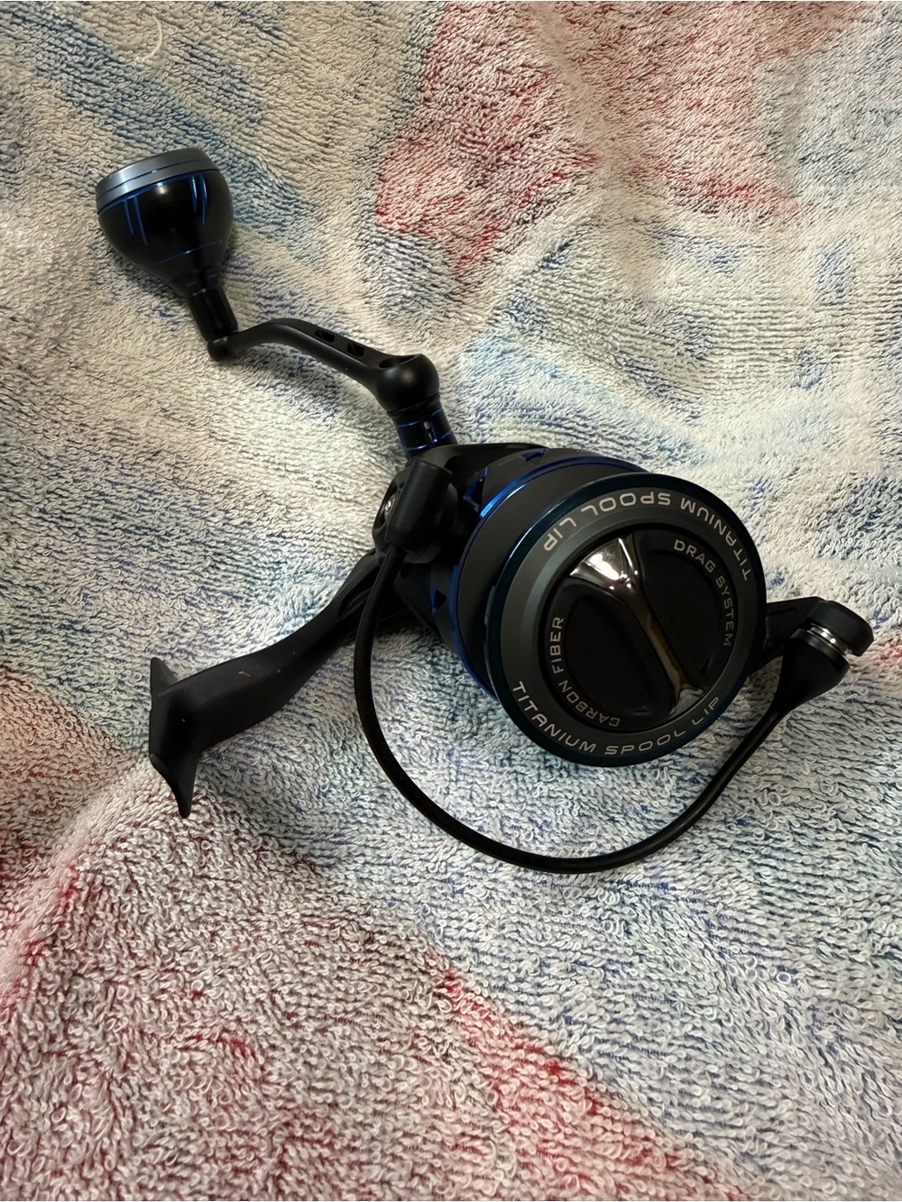Black and Blue Spinning Reel - Fishing Gear